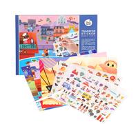 Jar Melo Transfer Sticker Scenes Set - Busy City