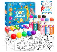 Jar Melo Washable Dot Markers 12 Colors