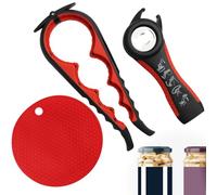 Jar Opener, 3pcs Jar Openers for Arthritis Hands Setlid Opener for Jars and Bottles Jar Opener Gripper Non-Slip Bottle Opener Grip for Bottle Opening Aid