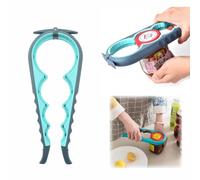 Jar Opener, 5 in 1 Multi Function Can Opener Bottle, Ring Pull Can Openers Aid with Silicone Non Slip Handle Easy to Use, for Weak Hands Arthritis Hand Elderly Children Aids and Equipment