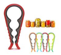 Jar Opener, Bottle Openers Ring Pull Can Opener aid for weak Hands Arthritic Hands Can Opener for The Elderly & Children (Red)