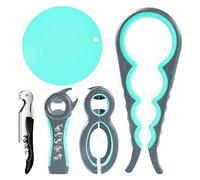 Jar Opener for Weak Hands - 5 Pack Bottle Openers for Arthritis Hands, Can Openers for Arthritic Hands, Top Gadgets Disability Aids and Equipment for Kitchen