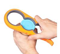 Jar Opener, Non Slip Jar Bottle Opener Jar Gripper for Weak Hands, Seniors with Arthritis and Children, 4 in 1 Multi-Function Colorful Can Opener Get Lids Off Easily, Orange