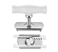 Jar Opener - Stainless Steel + ABS, Heavy Duty Adjustable Bottle Opener | Multifunctional Kitchen Tool with Non-Slip Handle, Pot Lid for Home, Barbecue, Camping, Picnics