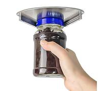 Jar Opener - Stainless Steel Can Opener for Weak Hands | Wall Mounted Under Cabinet Design | Single Handed Lid Remover for Seniors Elderly Chefs Kitchen Use