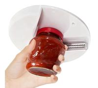 Jar Opener Under Cabinet Jar Lid & Bottle Opener Kitchen Gadgets Aids for Arthritic Hands Great for Seniors & Weak ands or Arthritic Hands 7 Inches(White)