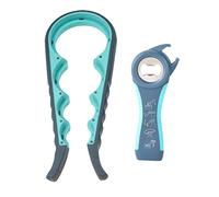 Jar Openers,Can Openers,Bottle Openers for Seniors & Weak Hand and Arthritis Sufferers,Sorxine Jar & Bottle Opener Gripper 4-in-1 and 5-in-1 Multi Kitchen Tools Set,2 pack (Blue)