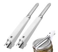 Jar Openers for Arthritis Hands, 2 Pcs White Jar Opener, Sturdy and Durable Arthritis Jar Opener. Bottle Effortless Arthritis Jar Opener for Opening Canned Bottles and Canned Fruits