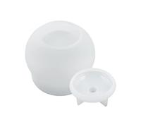 Jar Resin Silicone Resin Jar with Lid Silicone Molds Epoxy with Lid for Storage Container Candy Mold