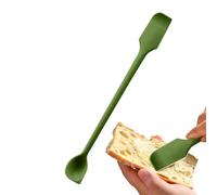 Jar Scraper Spatula - Silicone Spoon, Double-Headed Design | Flexible Non Stick Tool for Butter Spreading, Baking Cream Mixing, Kitchen Gadget for Cake, Bread, and Condiment Applications