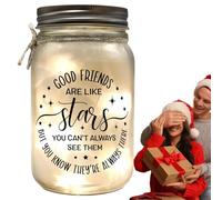 Jar Table Lamp - ABS Body Decorative Body, Battery Powered , Creative Atmosphere Lighting, Compact and Portable Design, Soft Glow Ambient Enhancer | for Bedside Table