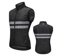 Jarade High Visibility Vest Cycling Men Women Reflective Hi Vis Gilet with Pocket Breathable Running Lightweight Windproof MTB Bike Sleeveless Jacket Summer