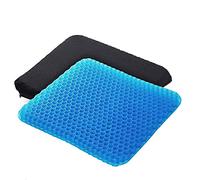 JARAGAR Gel Seat Cushion, Ergonomic Honeycomb Design Egg Seat Cushion for Back&Sciatica Pain Relief, Double Thick Long-Sitting Seat Cushion for Office Chair Desk, Car, Wheelchair, Road Trips