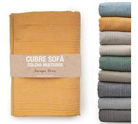 Jarapa Home Made with love Summer Bedspread and Multi-Purpose Bedspread for Sofas, White Checkered Blanket, 180 x 280 cm