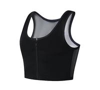 JARAZIN FTM Chest Binder for Women Transgender Binder Bra Chest Breast Binder Trans, Black, S
