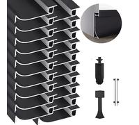 JARBIH - 20 Pack 3.2ft 1m LED Aluminum Socket Set, 65mm LED Light Strip, Aluminum Channel Profile, Milky Cover Socket Light for Living Room, Bedroom,