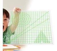 Jarchii Sturdy 3D Pen Mat, Transparent 3D Drawing Template, 3D Pen Accessories Drawing Graphics for DIY Drawing