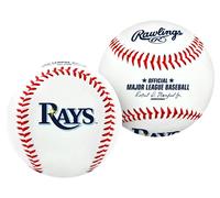 Jarden Sports Licensing Rawlings MLB Tampa Bay Rays Team Logo Baseball, Official, White
