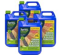 Jarder 4 X 5L Spray & Leave Ready To Use Patio Cleaner - Removes Green Mould And Algae - No Mixing Required - 160Sqm