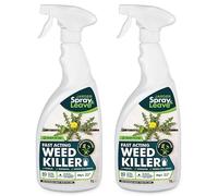 Jarder Fast Acting Strong Weed Killer for Hard Surfaces 2 x 1L - Kills Weeds in 24 hours - Ready to Use Weedkiller- Glyphosate Free - 2L covers 20m2