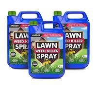 Jarder Lawn Weed Killer Spray 3 x 5L - Kills Weeds not Grass - Kills Weeds at the Root - Covers 750m2 - Ready to Use Strong Formula
