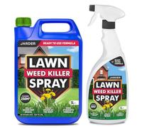 Jarder Lawn Weed Killer Spray 5L + 1L Trigger Spray - Kills Weeds not Grass - Kills Weeds at the Root - 6L Covers 300m2 - Ready to Use Formula