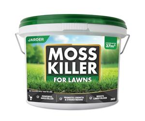 Jarder Moss Killer for Lawns 3kg - Iron Sulphate Lawn Feed and Treatment - Boosts Grass Growth and Colour - Nitrogen Rich Lawn Fertiliser Granules