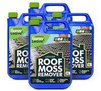 Jarder Moss Remover for Roofs 4 x 5L - Super Mix Strength Formula - Safe for Use on all Roof Types - Removes Algae and Mould - Covers 480m2