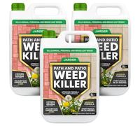 Jarder Path and Patio Weed Killer 3 x 5L - Kills Weeds in 24 hours - Kills Nettles, Dandelions and Annual Weeds on Hard Surfaces - Glyphosate Free - 3 x 5L covers 150m2