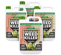 Jarder Path and Patio Weed Killer 4 x 5L - Kills Weeds in 24 hours - Kills Nettles, Dandelions and Annual Weeds on Hard Surfaces - Glyphosate Free - 4 x 5L covers 200m2