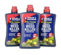 Jarder Spear and Jackson Glyphosate Weed Killer 3 x 1L - Concentrated Weed Killing Formula - Kills Weeds at the Root - Covers 1200m2