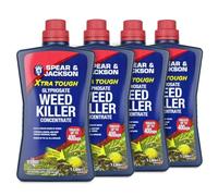 Jarder Spear and Jackson Glyphosate Weed Killer 4 x 1L - Concentrated Weed Killing Formula - Kills Weeds at the Root - Covers 1600m2