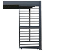 Jardi Anthracite Aluminium Pergola Shutter Panel - 92cm Wide