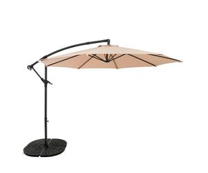 Jardi Cantilever Parasol 3m With Full Fan Base - Beige