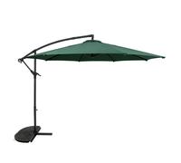 Jardi Cantilever Parasol 3m With Half Fan Base - Green