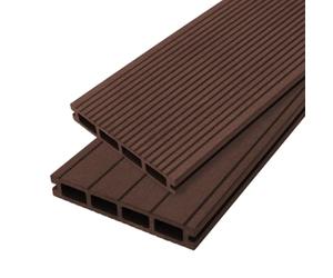 Jardí Composite Decking Boards / 5 Square Metres Conker Brown/Wood Effect WPC Pack Garden Outdoor Patios Terrace Hot Tub Tiles (incl. Fixing Screws &, Clips)