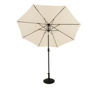 Jardi LED Tilt Parasol 2.7m With Tilt Base - Cream