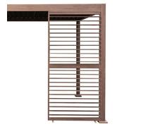 Jardi Wood Effect Aluminium Pergola Shutter Panel - 92cm Wide