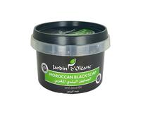 JARDIN D OLEANE Moroccan Black Soap With Olive Oil 250g |Natural Exfoliating, Moisturizing & Hydrating Soap Face & Body, Detox, Acne Treatment & Spa