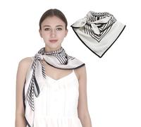 JARDIN DES FONTAINES Silk Fashion Scarf for women Original Designed Neck Scarves For Women (Romance)