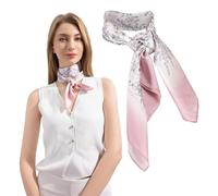 JARDIN DES FONTAINES Women's Fashion Scarf - Original Design Neck Scarf, Sustainable Fashion and Eco-Friendly (Serenity Bloom)