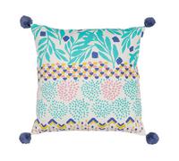 Jardin d'Ulysse Pillows BOH-FLEUR in Blue 45x45 cm