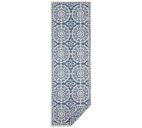 THE RUGS Jardin Reversible Indoor-Outdoor Runner - Durable Polypropylene Rug in Blue | Size: 80 cm x 250 cm THE RUGS Blue 80 cm x 250 cm
