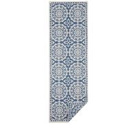 Jardin Reversible Indoor-Outdoor Runner - Durable Polypropylene Rug THE RUGS Blue 80cm x 250cm