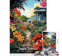 Jardin Tropical La Reunion 1000 Piece Jigsaw Puzzles Strengthen Cognitive Ability And Skill Soothing Serene Leisure Play (38x26cm)