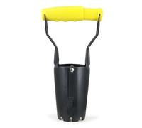 Jardineer Small Bulb Planter Tool- Compact Stainless Steel Transplanter for Bulbs, Seedlings & Flowers- Ergonomic Handle with Depth Markings - Durable Garden Planting Tool