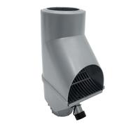 Jardinion rainwater Filter, downpipe Leaf Separator Silver 30.5 x 12 x 17.5 cm Rainwater Collector for downpipe DN75, DN85, DN100