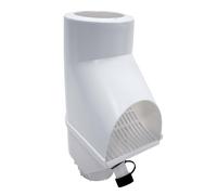 Jardinion rainwater Filter, downpipe Leaf Separator White 30.5 x 12 x 17.5 cm Rainwater Collector for downpipe DN75, DN85, DN100