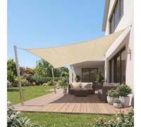 Jardinion Sun sail, Rectangular 2 x 3m, 180g/m² Beige HDPE