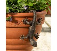 Jardinopia Antique Bronze Coloured Gecko Pot Buddy Plant Pot Hanger Jardinopia Bronze